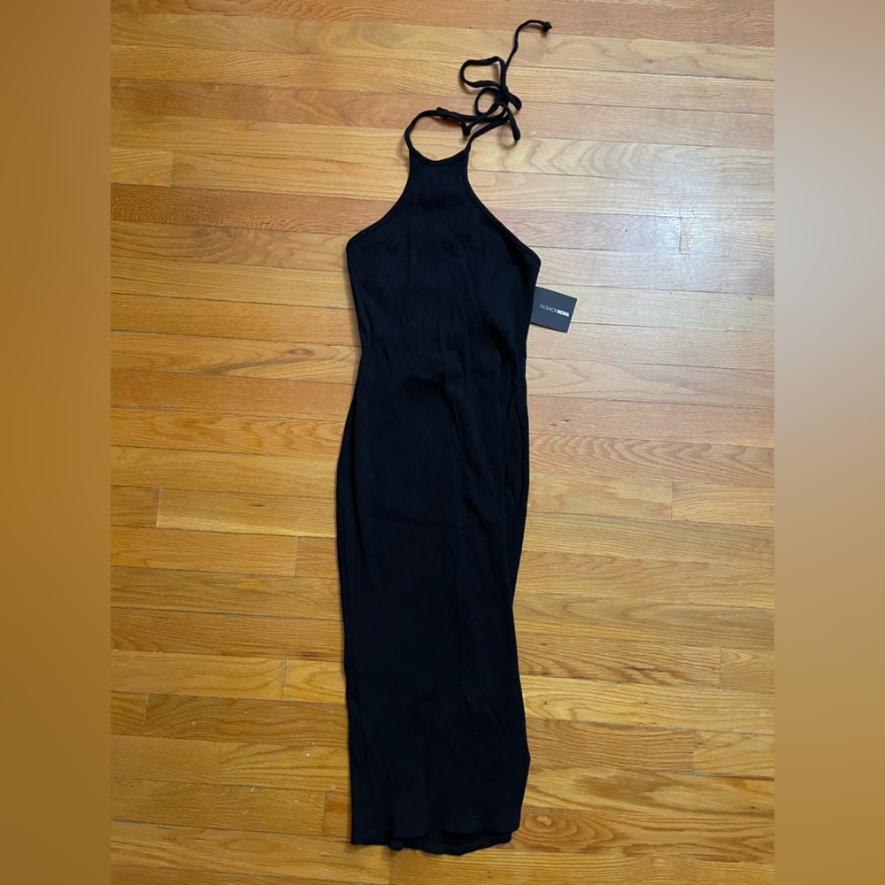 Fashion Nova Black Ribbed Top
